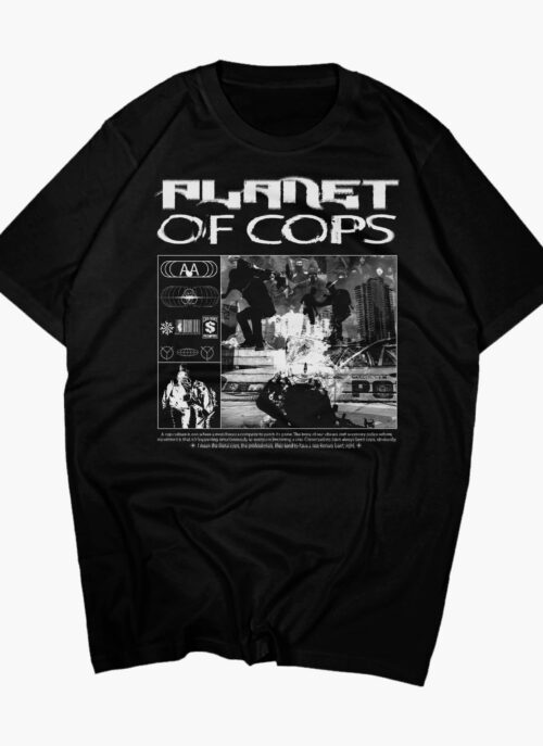 Oversized T-shirt Planet Of Cops | Mymode.in